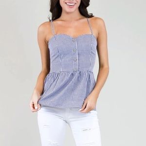 Judith March Daisy Peplum Top
